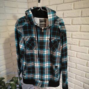 Counter Intelligence Ladies Size Medium Terry Fleece Lined Full Zip Hoodie